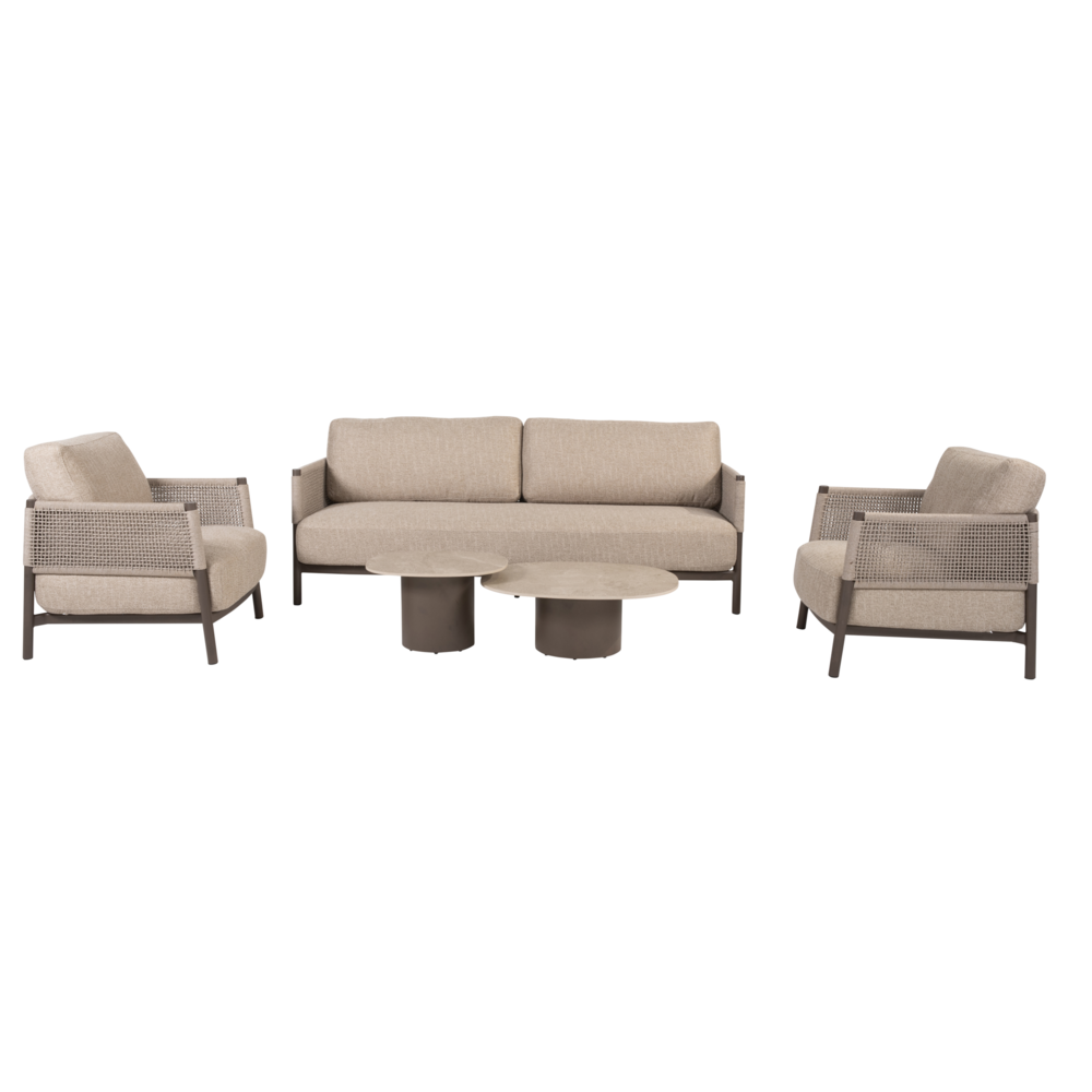 4 Seasons Outdoor Sofie Savanne stoel bank loungeset 5 delig keramiek terre 4 Seasons Outdoor