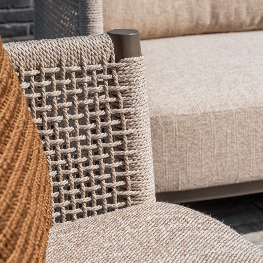 4 Seasons Outdoor Hampton Savanne stoel bank loungeset 5 delig mortex terre 4 Seasons Outdoor