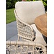 4 Seasons Outdoor Hampton Sardinia low dining tuinset 160xH69 cm mortex latte 4 Seasons Outdoor