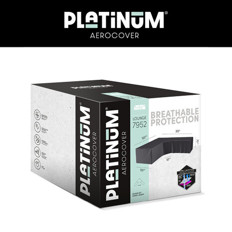 Aerocover Platinum AeroCover Loungesethoes hoekset trapeze 300x300x85xH65/90 Aerocover Platinum AeroCover Loungesethoes hoekset trapeze 300x300x85xH65/90