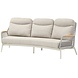 AVH-Collectie Monza lounge 3-zitsbank aluminium latte