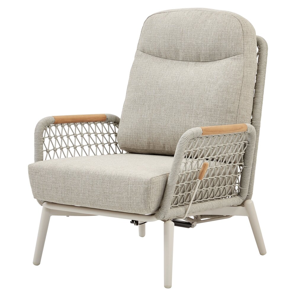 AVH-Collectie Monza verstelbare lounge tuinstoel aluminium latte AVH-Collectie Monza verstelbare lounge tuinstoel aluminium latte