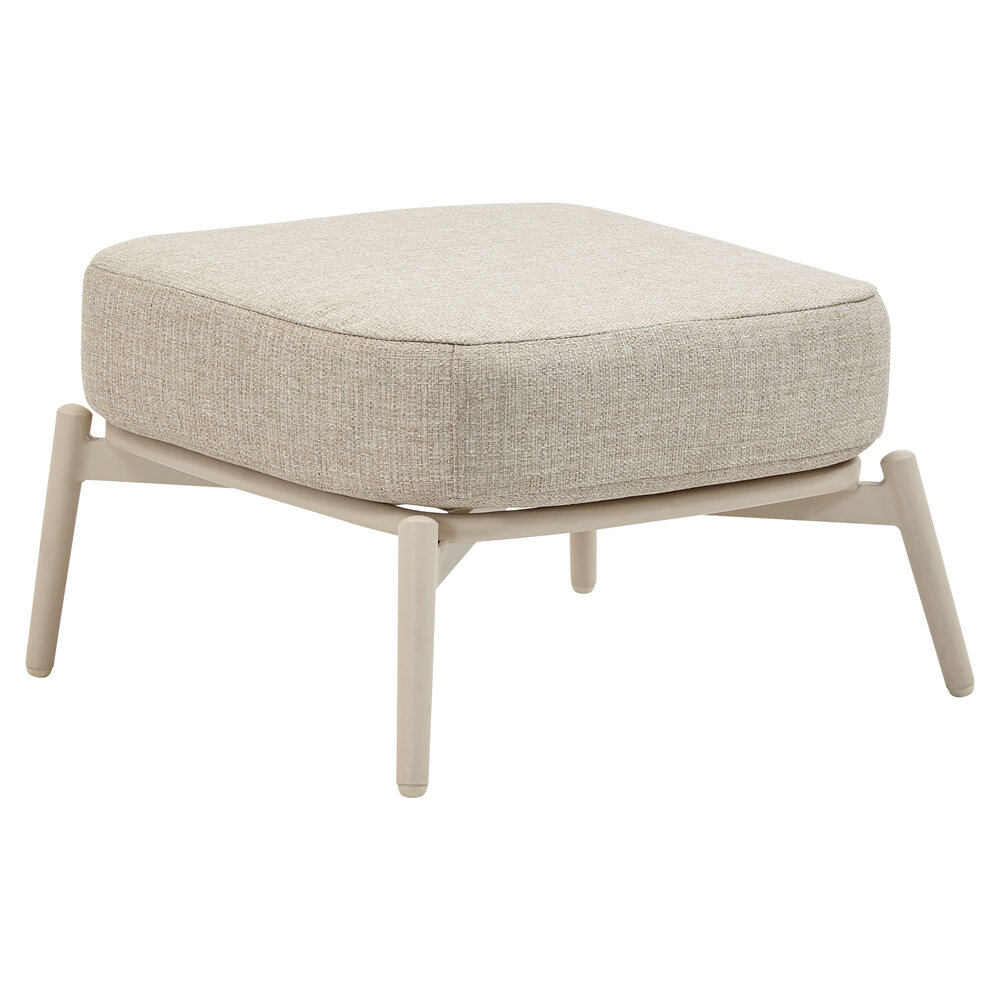 AVH-Collectie Monza voetenbank aluminium latte