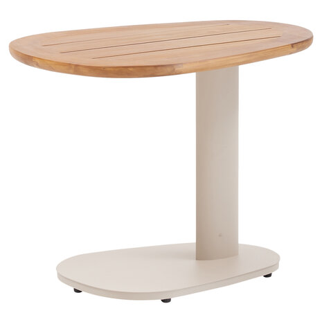 AVH-Collectie Monza bijzettafel 62x45xH48 cm aluminium latte