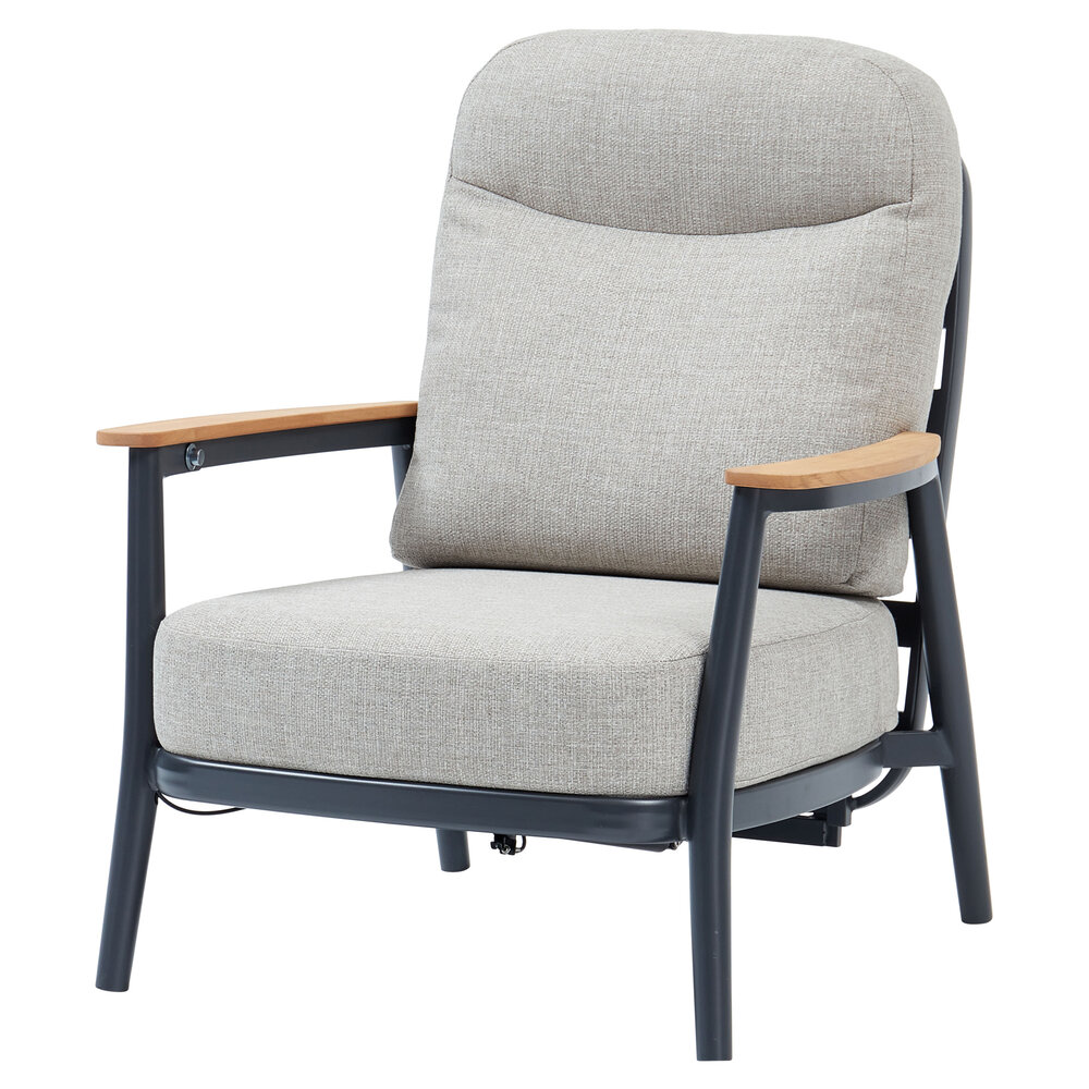 AVH-Collectie Savanna verstelbare lounge tuinstoel aluminium antraciet AVH-Collectie Savanna verstelbare lounge tuinstoel aluminium antraciet