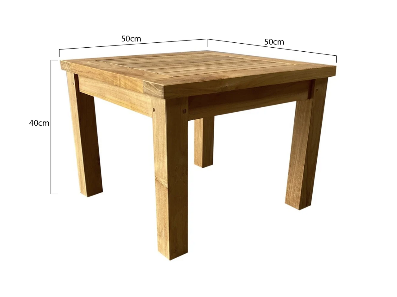 AVH-Collectie Mitzi bijzettafel 50x50xH40 cm teak AVH-Collectie Mitzi bijzettafel 50x50xH40 cm teak