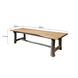 AVH-Collectie Pearl dining tuintafel 300x100xH77,5 cm teak AVH-Collectie Pearl dining tuintafel 300x100xH77,5 cm teak
