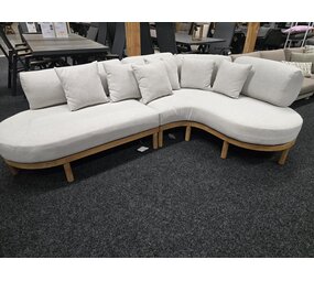 AVH-Collectie Showroommodel Madrid organische hoek loungeset 2 delig teakhout AVH-Collectie Showroommodel Madrid organische hoek loungeset 2 delig teakhout