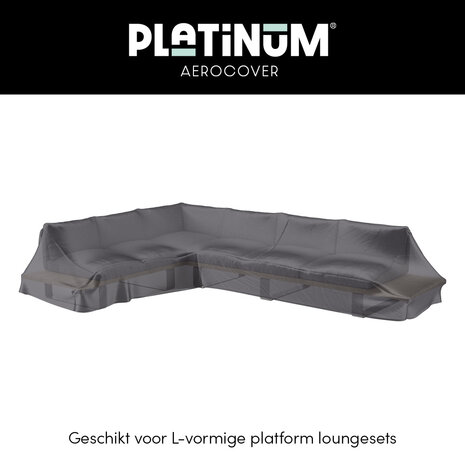 Aerocover Platinum AeroCover Loungeset platformhoes links 350x275x90xH30/45/70 Aerocover Platinum AeroCover Loungeset platformhoes links 350x275x90xH30/45/70