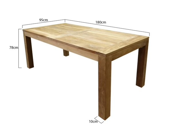 AVH-Collectie Krista dining tuintafel 180x95xH77,5 cm teak AVH-Collectie Krista dining tuintafel 180x95xH77,5 cm teak