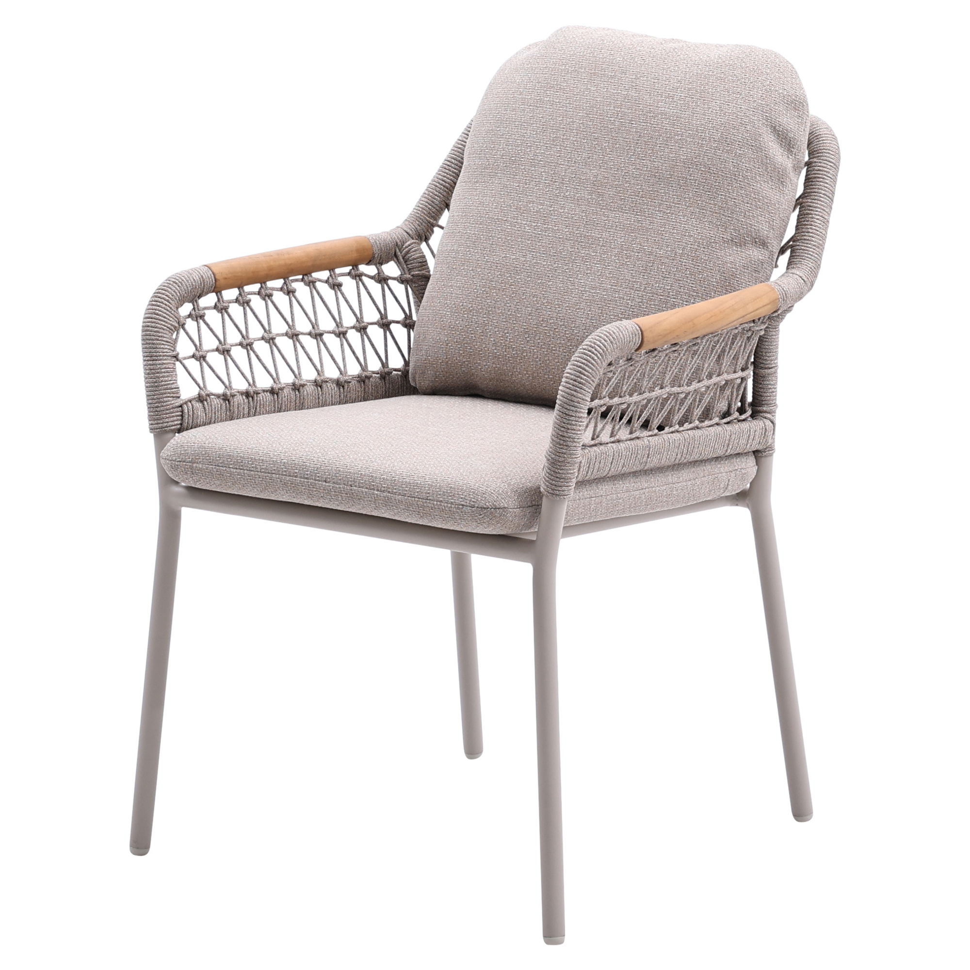 AVH-Collectie Monza dining tuinstoel aluminium latte