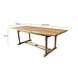 AVH-Collectie Rechthoekig uitschuifbare dining tuintafel 160-220x100xH76 cm bladdikte 4 cm teak AVH-Collectie Rechthoekig uitschuifbare dining tuintafel 160-220x100xH76 cm bladdikte 4 cm teak
