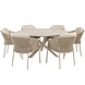 Taste 4SO Florence Prado dining tuinset 160xH75 cm rond 7 delig keramiek latte Taste 4SO