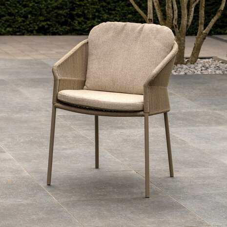 Taste 4SO Florence Prado dining tuinset 160xH75 cm rond 7 delig keramiek latte Taste 4SO