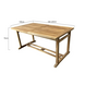 AVH-Collectie Rechthoekig uitschuifbare dining tuintafel 160-220x100xH76 cm bladdikte 2,8 cm teak AVH-Collectie Rechthoekig uitschuifbare dining tuintafel 160-220x100xH76 cm bladdikte 2,8 cm teak