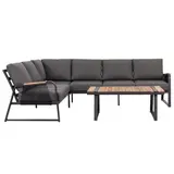 AVH-Collectie Showroommodel Minnesota hoek loungeset 4 delig aluminium antraciet rope AVH-Collectie Showroommodel Minnesota hoek loungeset 4 delig aluminium antraciet rope