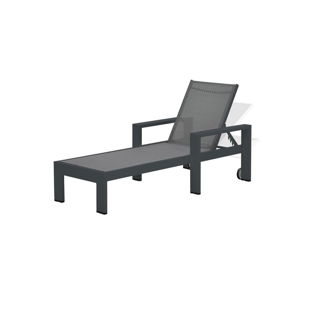 Showroommodel Garden Impressions Cube ligbed aluminium antraciet ( set van 2 )