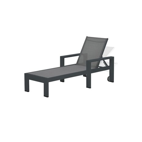 Showroommodel Garden Impressions Cube ligbed aluminium antraciet ( set van 2 )