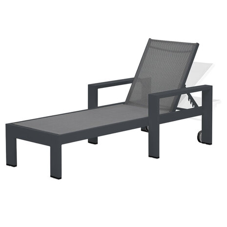 Showroommodel Garden Impressions Cube ligbed aluminium antraciet ( set van 2 )