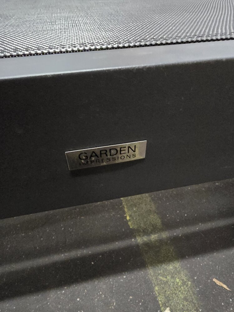 Showroommodel Garden Impressions Cube ligbed aluminium antraciet ( set van 2 )