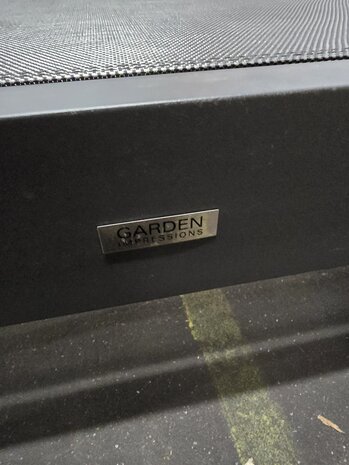 Showroommodel Garden Impressions Cube ligbed aluminium antraciet ( set van 2 )