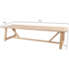 Taste 4SO Noah low dining tuintafel 300x100xH69 cm geborsteld teak 4 Seasons Outdoor