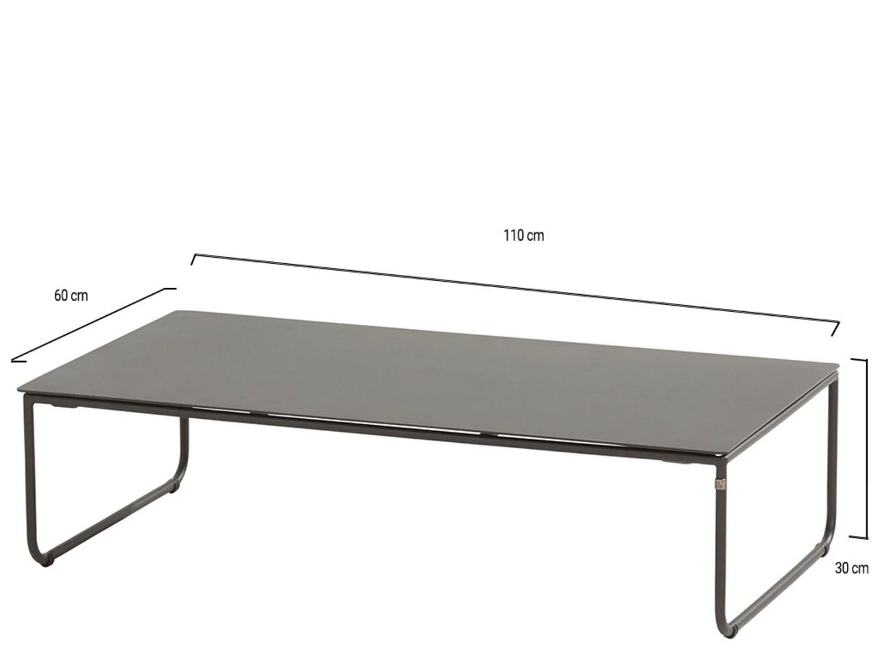4 Seasons Outdoor Dali lounge tuintafel 110x60xH30 cm antraciet 4-Seasons Outdoor 4 Seasons Outdoor Dali lounge tuintafel 110x60xH30 cm antraciet 4-Seasons Outdoor