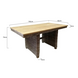 AVH-Collectie Ibiza lounge-dining tafel 146x82xH70 cm naturel rotan teak AVH-Collectie Ibiza lounge-dining tafel 146x82xH70 cm naturel rotan teak