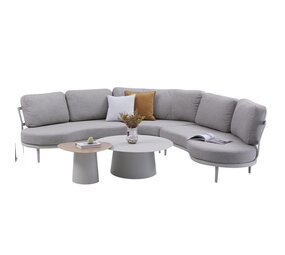 AVH-Collectie Savanna organische loungeset 5 delig aluminium latte AVH-Collectie Savanna organische loungeset 5 delig aluminium latte