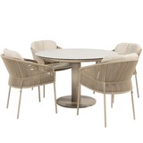 Taste 4SO Sarah Florence dining tuinset 120xH75 cm 5 delig latte Taste 4SO Taste 4SO Sarah Florence dining tuinset 120xH75 cm 5 delig latte Taste 4SO