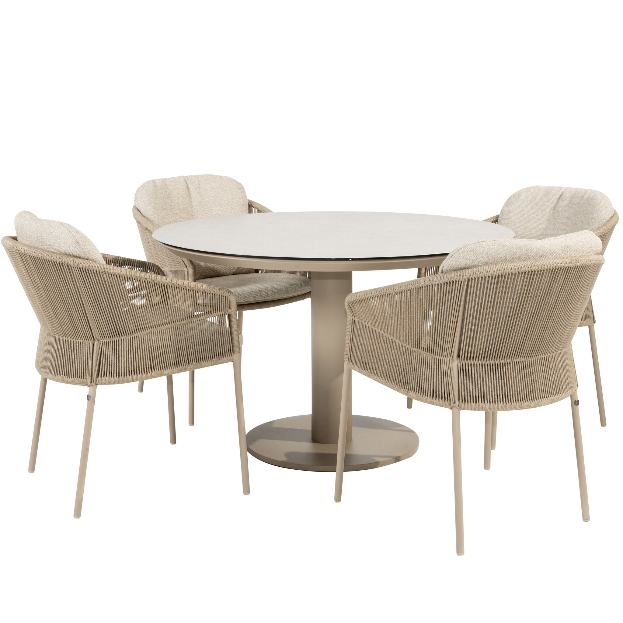 Taste 4SO Sarah Florence dining tuinset 120xH75 cm 5 delig latte 