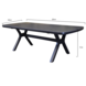 AVH-Collectie Vespera dining tuintafel 220x100xH74 cm antraciet