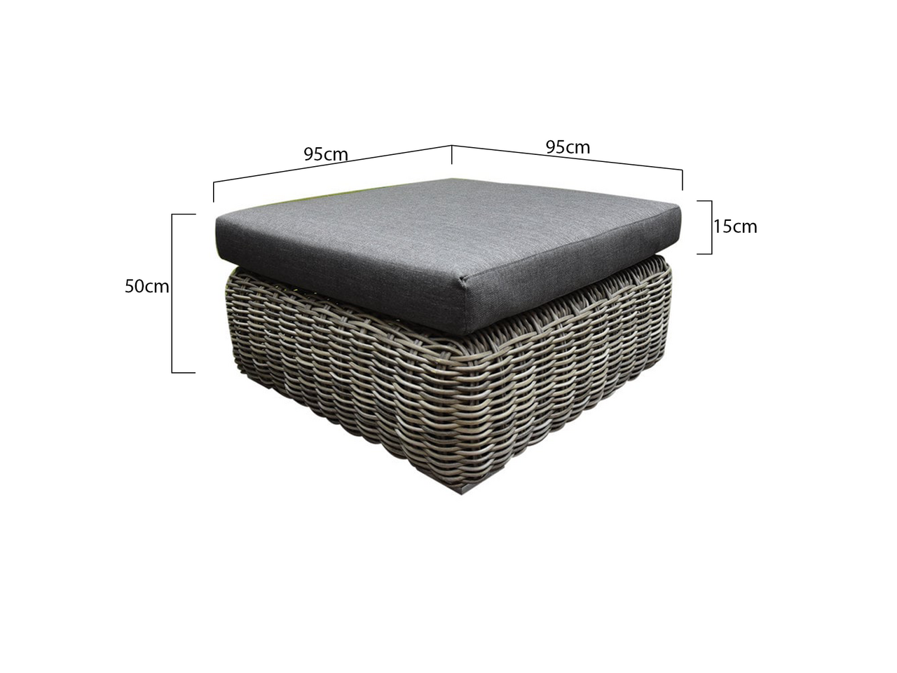 AVH-Collectie Cervo lounge tuintafel grijs AVH-Collectie Cervo lounge tuintafel grijs