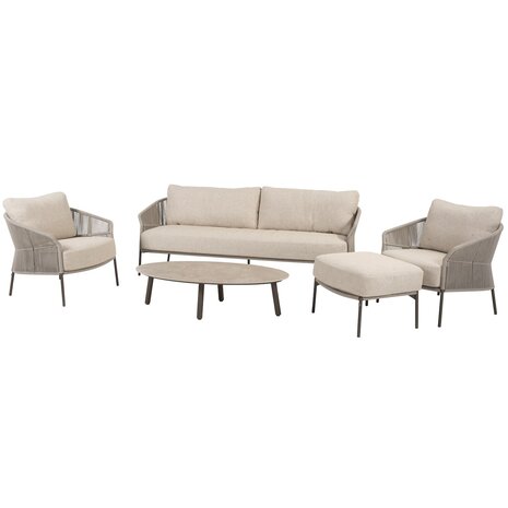 Taste 4SO Florence stoel bank loungeset 5 delig terre Taste 4SO Taste 4SO Florence stoel bank loungeset 5 delig terre Taste 4SO