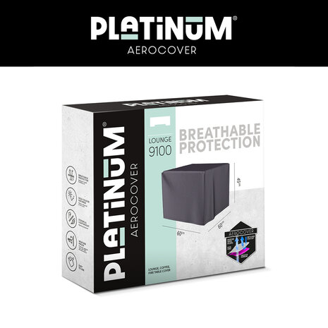 Platinum Platinum AeroCover lounge-, koffie-, vuurtafelhoes. Ademende hoes voor lounge-, koffie- en vuurtafels 60x60xH45cm. Platinum Platinum AeroCover lounge-, koffie-, vuurtafelhoes. Ademende hoes voor lounge-, koffie- en vuurtafels 60x60xH45cm.