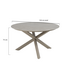 Taste 4SO Prado dining tuintafel 130xH75 cm keramiek latte Taste 4SO