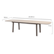 Taste 4SO Manolo uitschuifbare dining tuintafel printed ceramic 230-290x100xH75 cm terre Taste 4SO