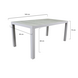 AVH-Collectie Fresno dining tuintafel 160x90xH74 cm wit