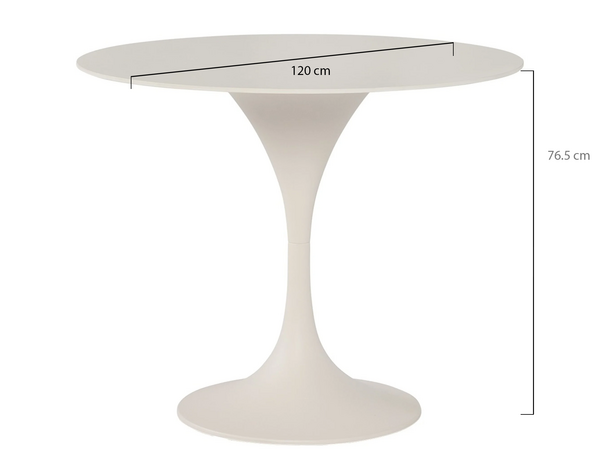 SUNS Suns Nova dining tuintafel 120xH76,5 cm rond sintered stone camel sand