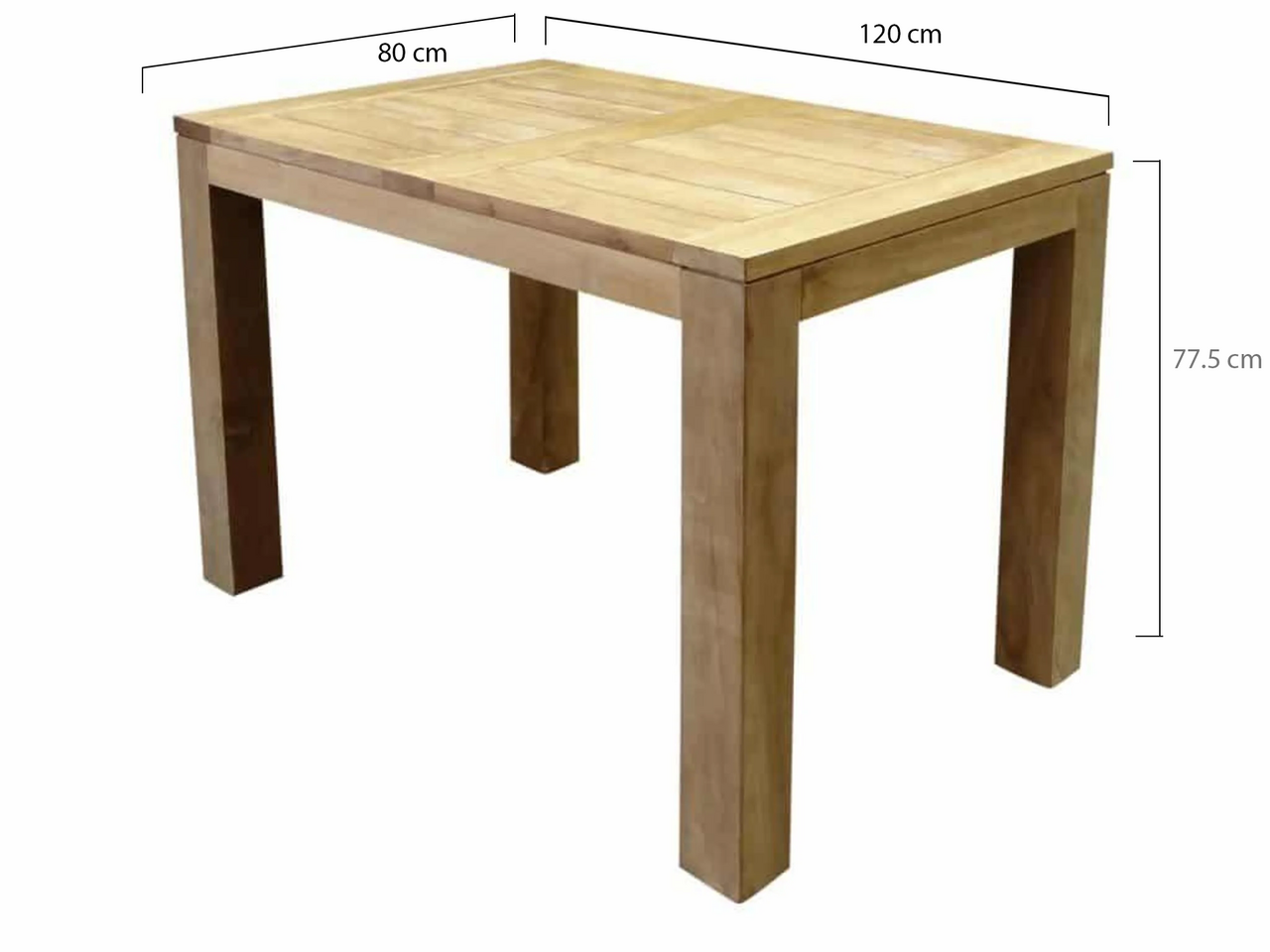 AVH-Collectie Krista dining tuintafel 120x80xH77,5 cm teak AVH-Collectie Krista dining tuintafel 120x80xH77,5 cm teak