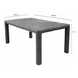AVH-Collectie Bergamo dining tuintafel 180x100xH78 cm grijs AVH-Collectie Bergamo dining tuintafel 180x100xH78 cm grijs