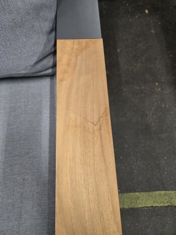 AVH-Collectie Showroommodel Ningbo stoel bank loungeset 3 delig antraciet aluminium