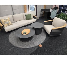 AVH-Collectie Showroommodel Lattice stoel bank loungeset 4 delig aluminium antraciet AVH-Collectie Showroommodel Lattice stoel bank loungeset 4 delig aluminium antraciet