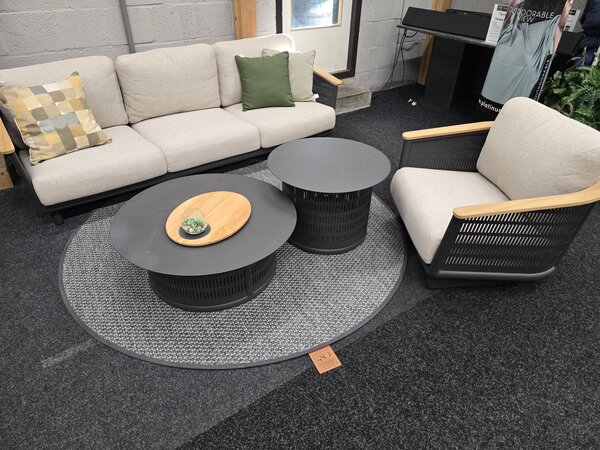 AVH-Collectie Showroommodel Lattice stoel bank loungeset 4 delig aluminium antraciet AVH-Collectie Showroommodel Lattice stoel bank loungeset 4 delig aluminium antraciet