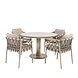 4 Seasons Outdoor Sarah Piacenza dining tuinset 120xH75 cm 5 delig keramiek latte Taste 4SO