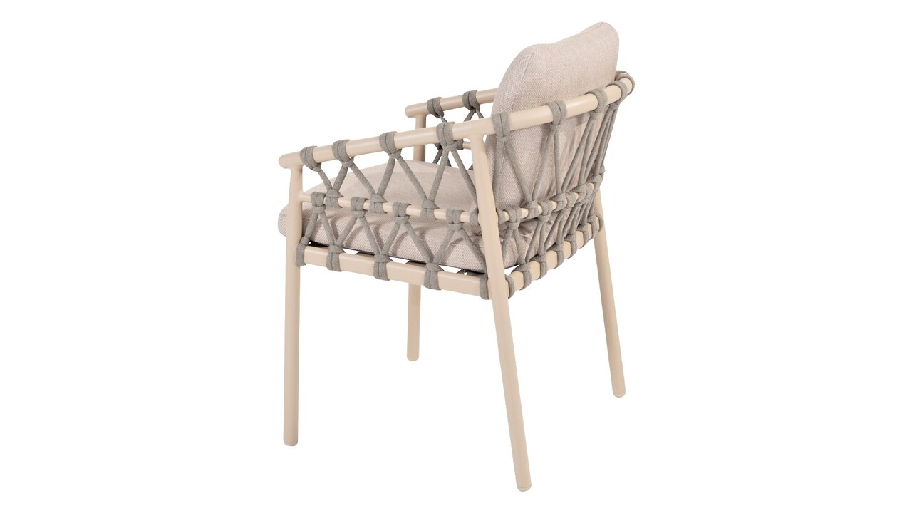 4 Seasons Outdoor Sarah Piacenza dining tuinset 120xH75 cm 5 delig keramiek latte Taste 4SO