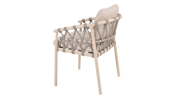 4 Seasons Outdoor Sarah Piacenza dining tuinset 120xH75 cm 5 delig keramiek latte Taste 4SO