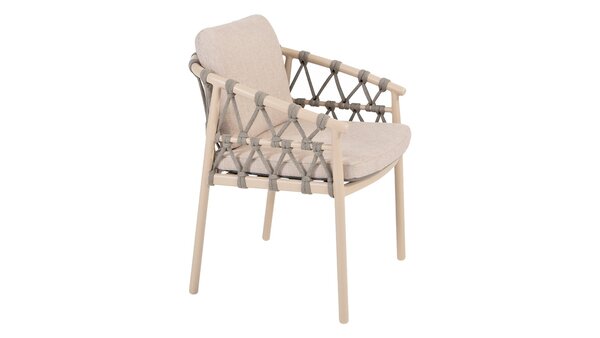 4 Seasons Outdoor Sarah Piacenza dining tuinset 120xH75 cm 5 delig keramiek latte Taste 4SO