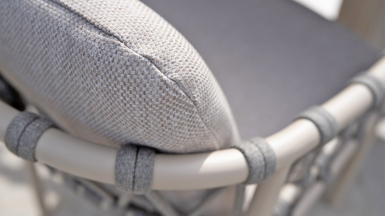 4 Seasons Outdoor Sarah Piacenza dining tuinset 120xH75 cm 5 delig keramiek latte Taste 4SO