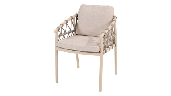 4 Seasons Outdoor Manolo Piacenza dining tuinset 180x95xH75 cm 5 delig keramiek latte Taste 4SO